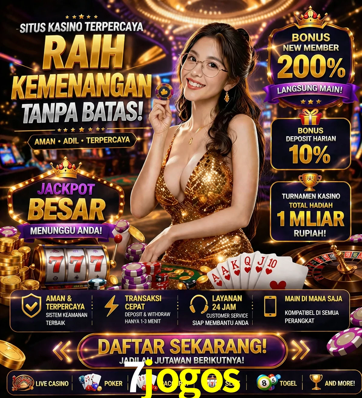 Roleta e blackjack 7jogos